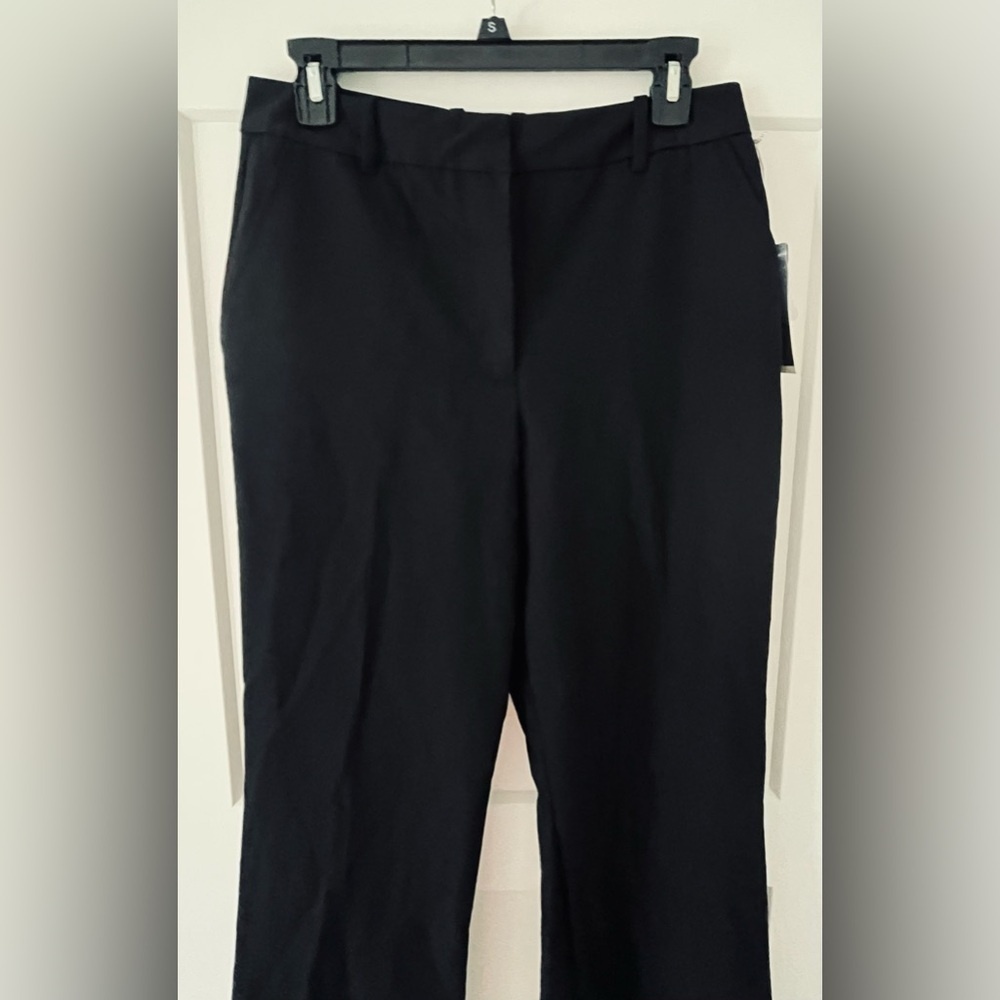 NWT Worthington High-Rise Straight Leg Classic Black Women's Pants, Size 6 - Picture 3 of 7